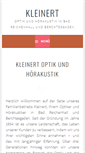 Mobile Screenshot of optik-kleinert.de